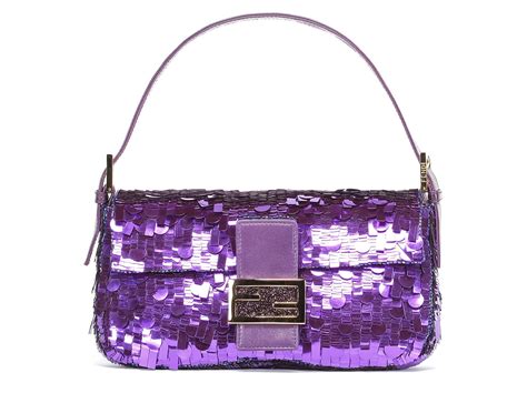 fendi purple baguette